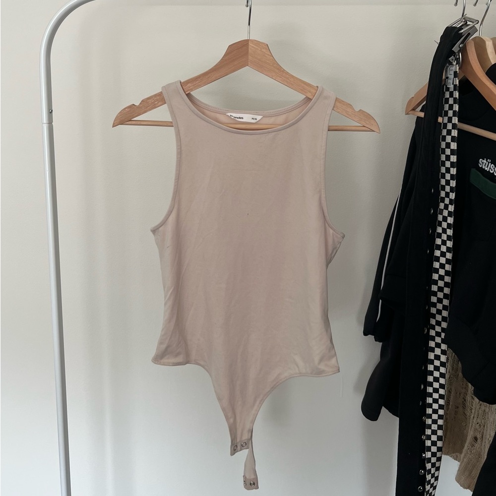 blue notes neutral nude bodysuit